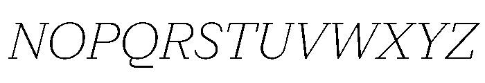 Post TRIAL ThinItalic Instance Font UPPERCASE