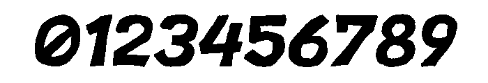 PosterCutNeue RegularItalic Font OTHER CHARS