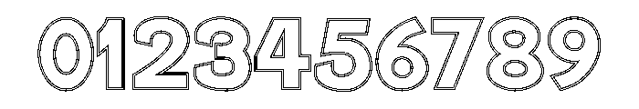 PosterGothic DoubleLine Font OTHER CHARS