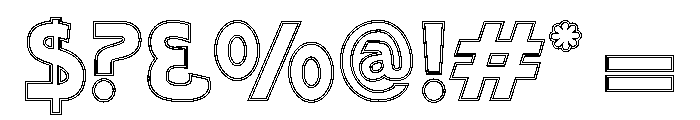 PosterGothic DoubleLine Font OTHER CHARS