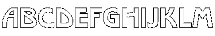 PosterGothic DoubleLine Font UPPERCASE