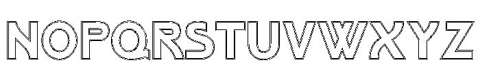 PosterGothic DoubleLine Font UPPERCASE