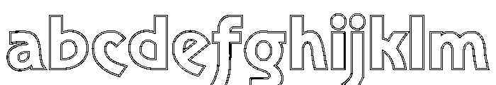 PosterGothic DoubleLine FONT