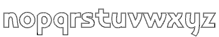 PosterGothic DoubleLine Font LOWERCASE