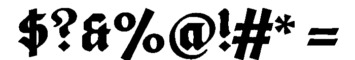 Posthumous Black Instance Font OTHER CHARS