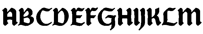 Posthumous Black Instance Font UPPERCASE