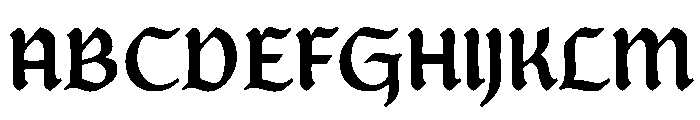 Posthumous Bold Instance Font UPPERCASE
