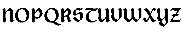 Posthumous Bold Instance Font UPPERCASE