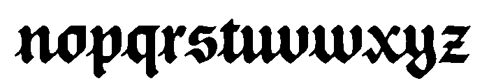 Posthumous Bold Instance Font LOWERCASE