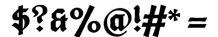 Posthumous Extrabold Instance Font OTHER CHARS