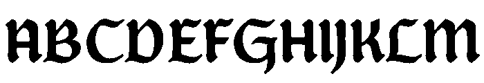 Posthumous Extrabold Instance Font UPPERCASE