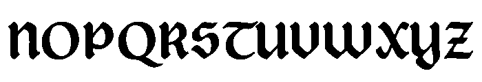 Posthumous Extrabold Instance Font UPPERCASE