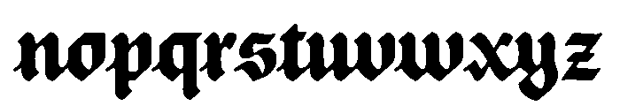 Posthumous Extrabold Instance Font LOWERCASE