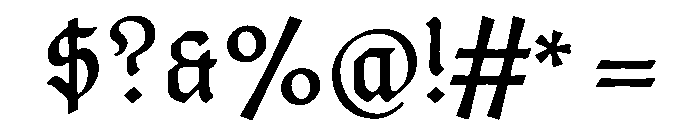 Posthumous Medium Instance Font OTHER CHARS