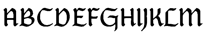 Posthumous Medium Instance Font UPPERCASE