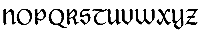 Posthumous Medium Instance Font UPPERCASE
