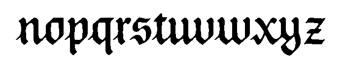 Posthumous Medium Instance Font LOWERCASE