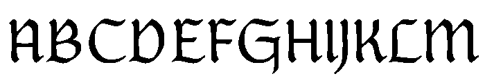 Posthumous Regular Instance Font UPPERCASE