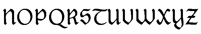Posthumous Regular Instance Font UPPERCASE