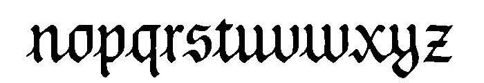 Posthumous Regular Instance Font LOWERCASE