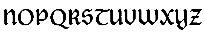 Posthumous Semibold Instance Font UPPERCASE
