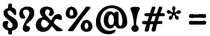 Pouler Regular Font OTHER CHARS
