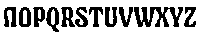 Pouler Regular Font UPPERCASE