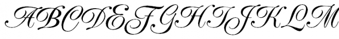 Popular Script Normal Font UPPERCASE