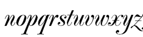 Popular Script Normal Font LOWERCASE