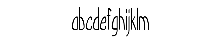 Poric-ExtracondensedRegular Font LOWERCASE