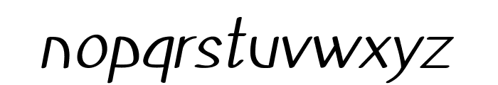 Poric-Italic Font LOWERCASE