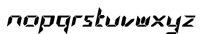 Positron-BoldItalic Font LOWERCASE