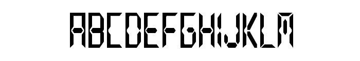 Positron-CondensedRegular Font UPPERCASE