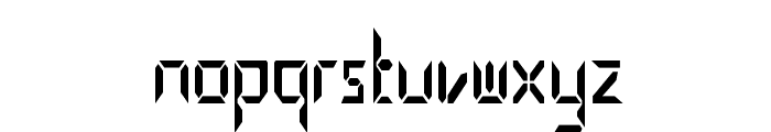 Positron-CondensedRegular Font LOWERCASE