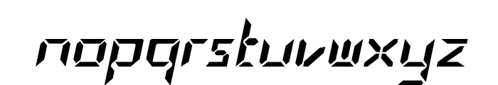 PositronItalic Font LOWERCASE