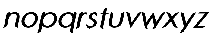 Poxum-BoldItalic Font LOWERCASE