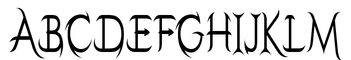 Poxum-CondensedRegular Font UPPERCASE