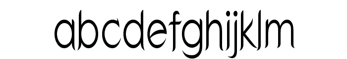 Poxum-CondensedRegular Font LOWERCASE