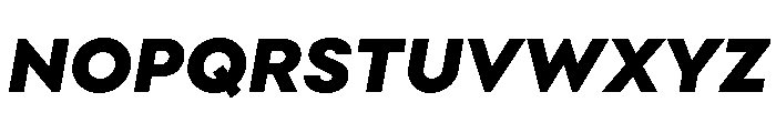 Point Black Italic Font UPPERCASE