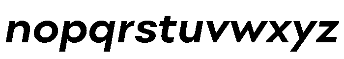 Point Bold Italic Font LOWERCASE