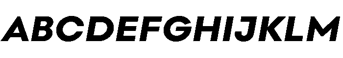 Point Extra Bold Italic Font UPPERCASE