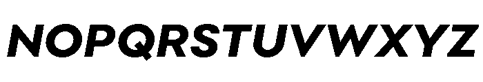 Point Extra Bold Italic Font UPPERCASE
