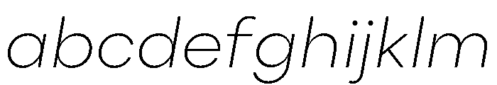 Point Extra Light Italic FONT
