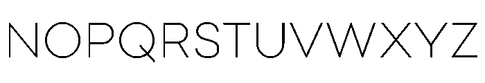 Point Extra Light Font UPPERCASE