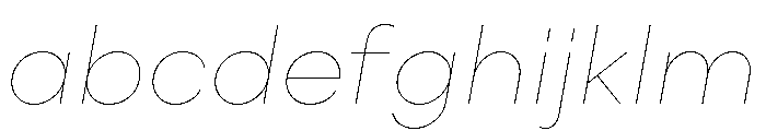 Point Hairline Italic FONT
