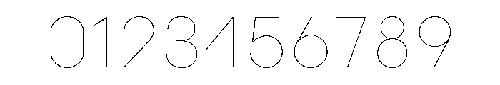 Point Hairline Font OTHER CHARS