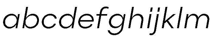 Point Light Italic FONT