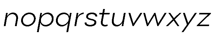 Point Light Italic Font LOWERCASE