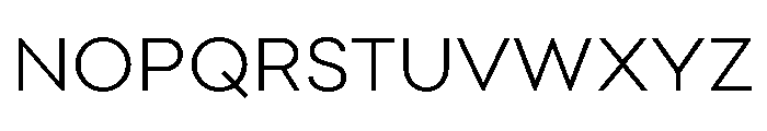 Point Light Font UPPERCASE