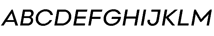 Point Regular Italic Font UPPERCASE